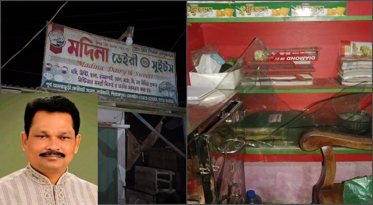 খেয়াঘাটের ইজারা নিয়ে বিরোধ, ব্যবসায়ীর দোকানে তালা