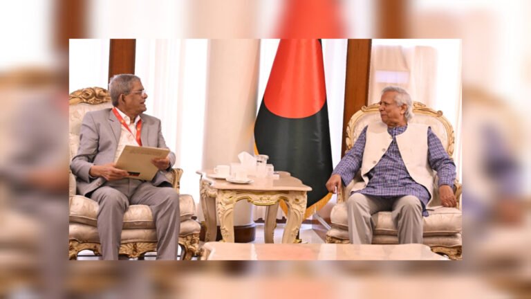 জাতীয় নির্বাচন নিয়ে ড. ইউনূসের সঙ্গে বৈঠকে বিএনপি