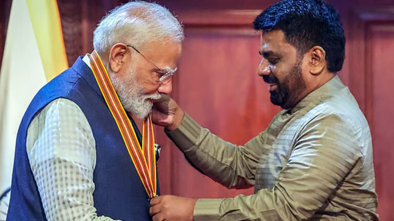 শ্রীলঙ্কার সর্বোচ্চ বেসামরিক পদকে ভূষিত হলেন নরেন্দ্র মোদি