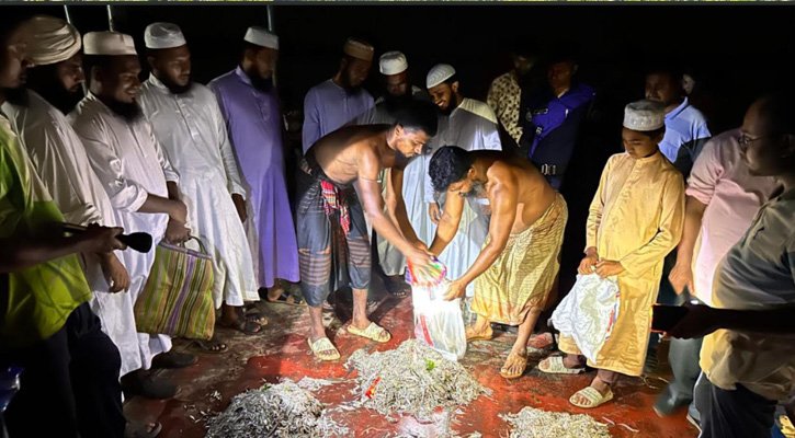 ঝালকাঠিতে ভ্রাম্যমাণ আদালতের অভিযান: অবৈধ জাল ও মাটি কাটা শ্রমিকের জরিমানা