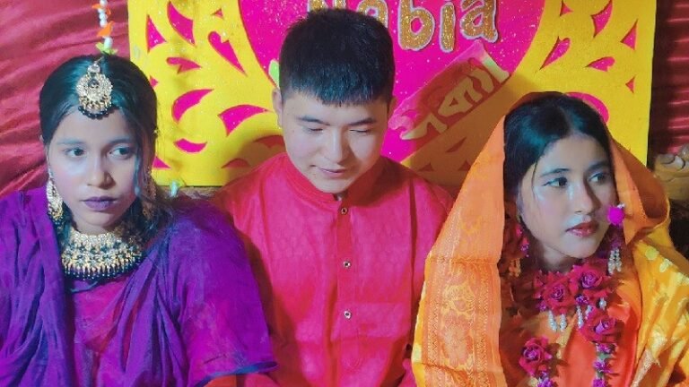 বাংলাদেশে এসে প্রেম, ভোলার মেয়েকে বিয়ে করলেন চীনা তরুণ