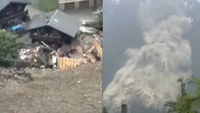 সুইজারল্যান্ডে ভয়াবহ হিমবাহ ধস: সম্পূর্ণ বিলীন ব্লাটেন গ্রাম