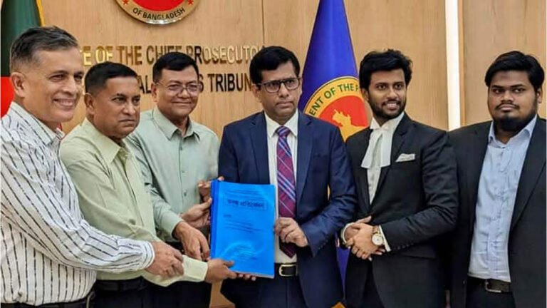 শেখ হাসিনাকে অভিযুক্ত করে  গণহত্যা মামলার তদন্ত প্রতিবেদন দাখিল