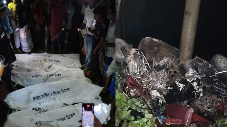 ময়মনসিংহে বাস-অটোরিকশা সংঘর্ষে নিহত ৫