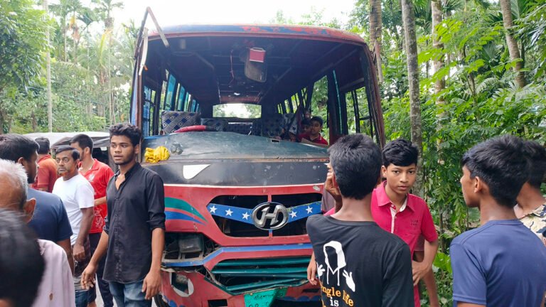 পিরোজপুরে বিয়ের বাস ও ইজিবাইকের মুখোমুখি সংঘর্ষে নিহত ১, আহত অন্তত ৩০