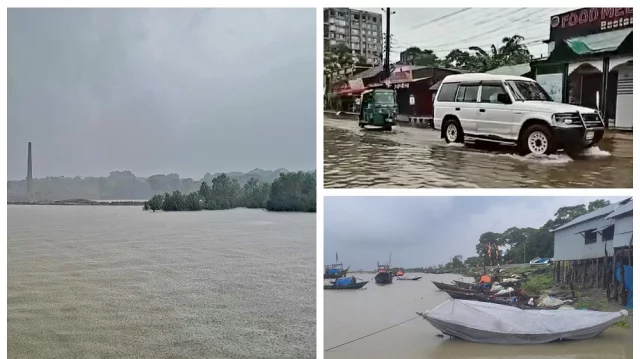 অবিরাম বৃষ্টিতে পটুয়াখালীতে জলাবদ্ধতা, বিপর্যস্ত জনজীবন