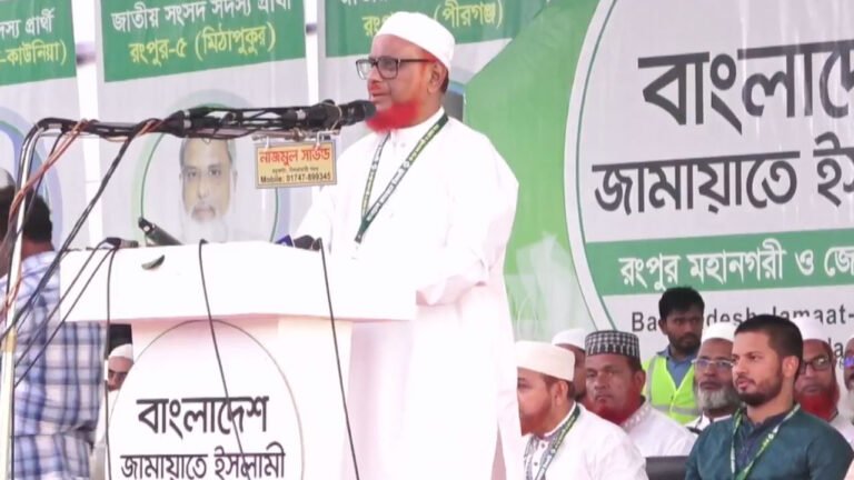 রংপুরে জনসভায় এটিএম আজহার: “আমার মুক্তি আবু সাঈদদের রক্তের বিনিময়ে”