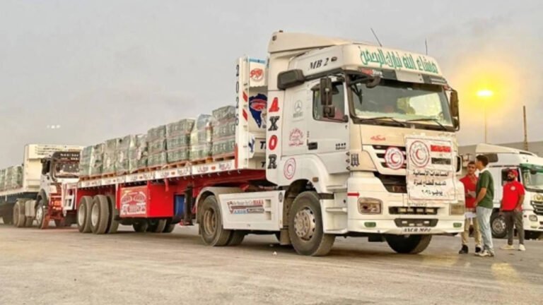 গাজায় সৌদি আরবের সহায়তা পৌঁছাল রাফা ক্রসিং হয়ে