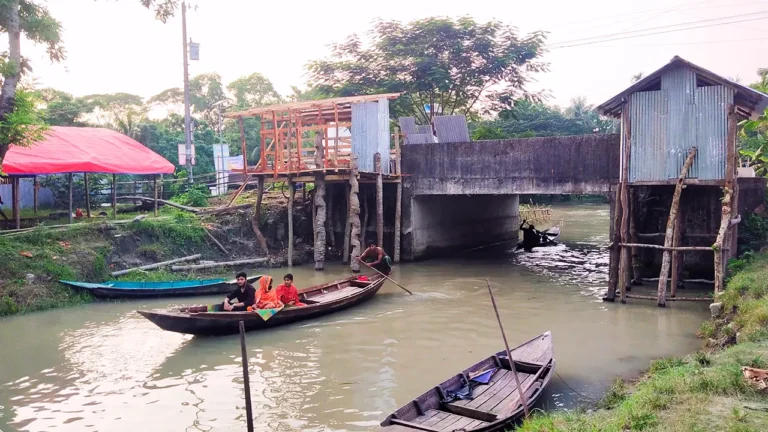 পিরোজপুরে খাল দখল করে দোকান নির্মাণ, জনজীবনে বিপর্যয় আশঙ্কা