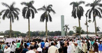সমাবেশ শুরুর আগেই লাখো মানুষের ঢল জামায়াতের জাতীয় সমাবেশে