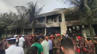 উত্তরায় বিমান বিধ্বস্তে নিহত ১৯, আহত ৫০-এর বেশি