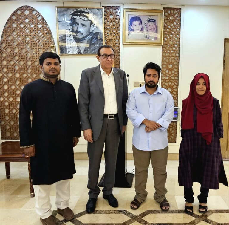 ফিলিস্তিনের রাষ্ট্রদূতের সঙ্গে এনসিপি নেতাদের সৌজন্য সাক্ষাৎ