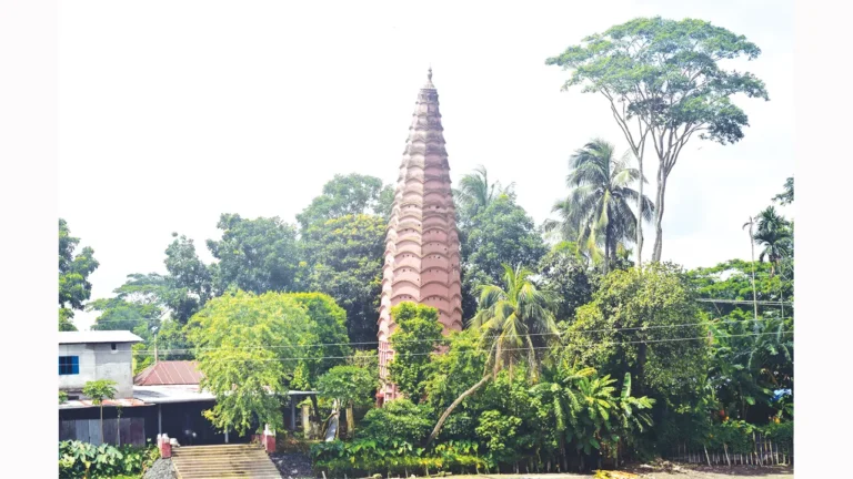 বরিশালের ‘পিসার টাওয়ার’—হেলে থাকা ৩০০ বছরের মাহিলাড়া সরকার মঠ