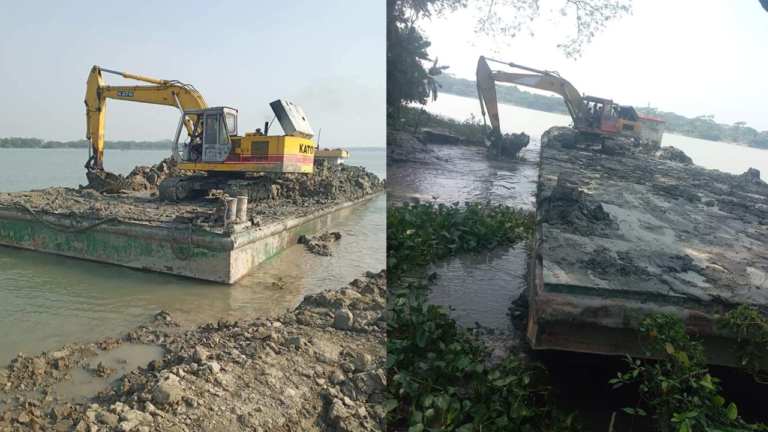 বাকেরগঞ্জে নদীপাড়ের ফসলি জমিতে মাটি কাটা চালু, ক্ষতির আশঙ্কা