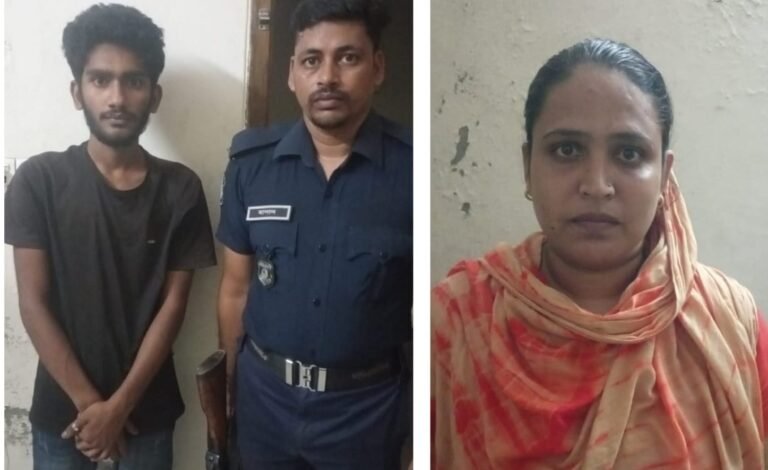 আগৈলঝাড়ায় নারী মাদক ব্যবসায়ীসহ দুইজন গ্রেপ্তার