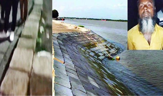 বরিশালে শহর রক্ষা বাঁধের ব্লক লুট, ট্রলারসহ একজন আটক