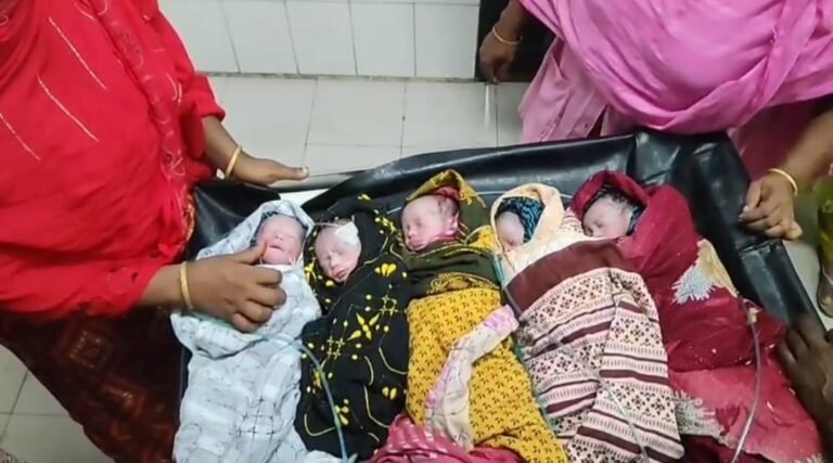 বরিশালে একসাথে পাঁচ নবজাতকের জন্ম