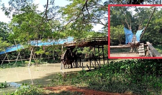 “পটুয়াখালীর মির্জাগঞ্জে ৫ বছর ভাঙা ব্রীজে চরম দূর্ভোগ, দুই উপজেলার মানুষ সমস্যায়”