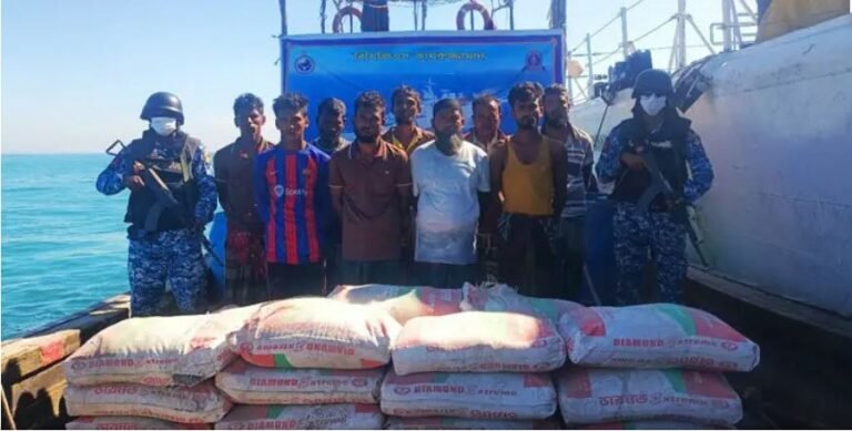 আসছে মাদকের যাচ্ছে সিমেন্ট, আটক ৯ চোরাকারবারি