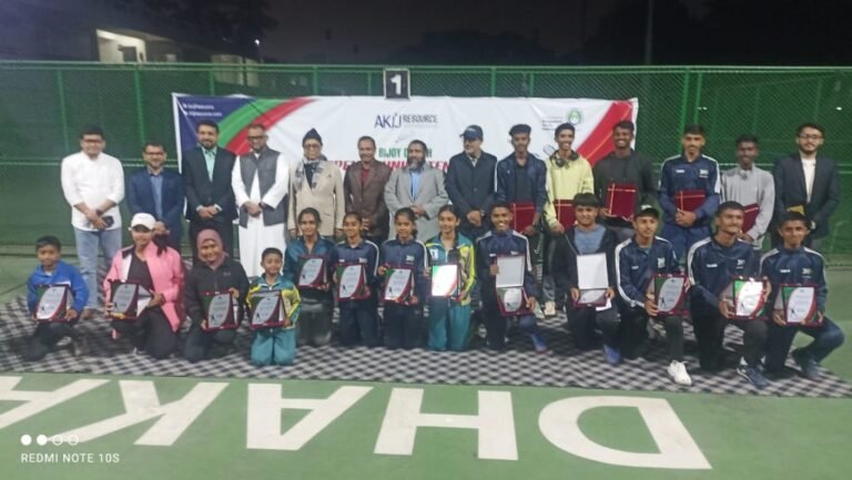 বিজয় দিবস টেনিসে পুরুষ এককে কাব্য, মহিলা এককে সুমাইয়া চ্যাম্পিয়ন